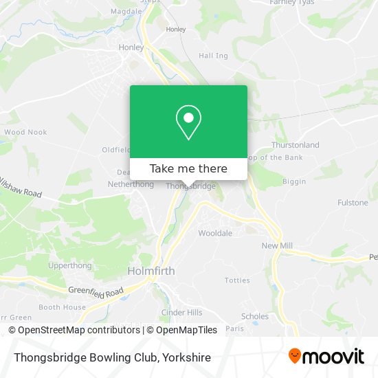 Thongsbridge Bowling Club map