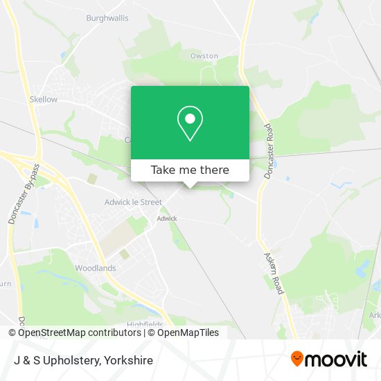 J & S Upholstery map