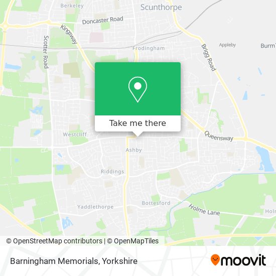 Barningham Memorials map