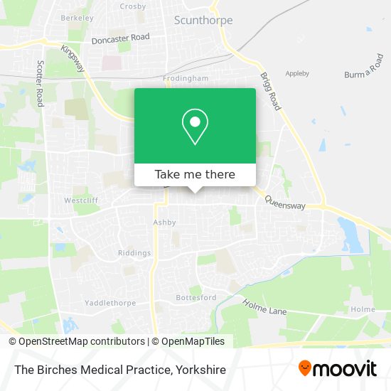 The Birches Medical Practice map