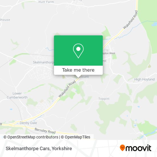 Skelmanthorpe Cars map