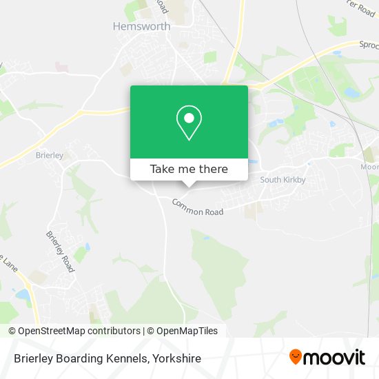 Brierley Boarding Kennels map