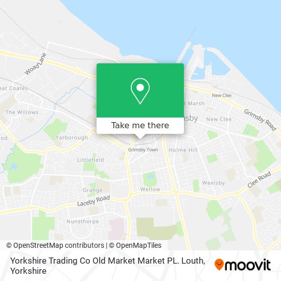 Yorkshire Trading Co Old Market Market PL. Louth map