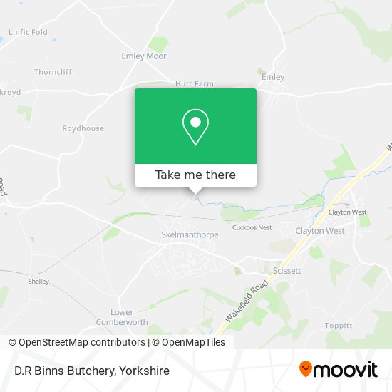 D.R Binns Butchery map