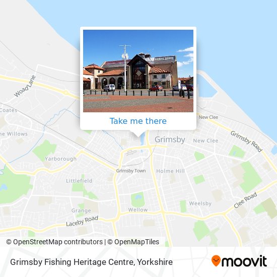 How to get to Grimsby Fishing Heritage Centre by Train or Bus?