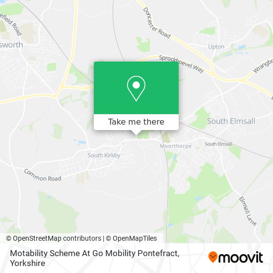 Motability Scheme At Go Mobility Pontefract map