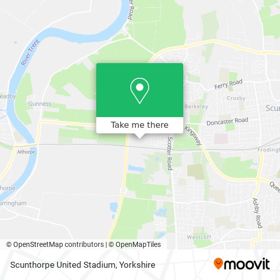 Scunthorpe United Stadium map