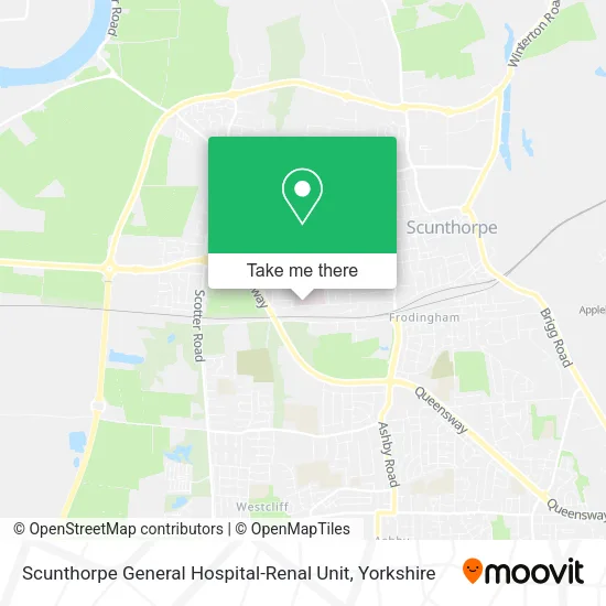 Scunthorpe General Hospital-Renal Unit map