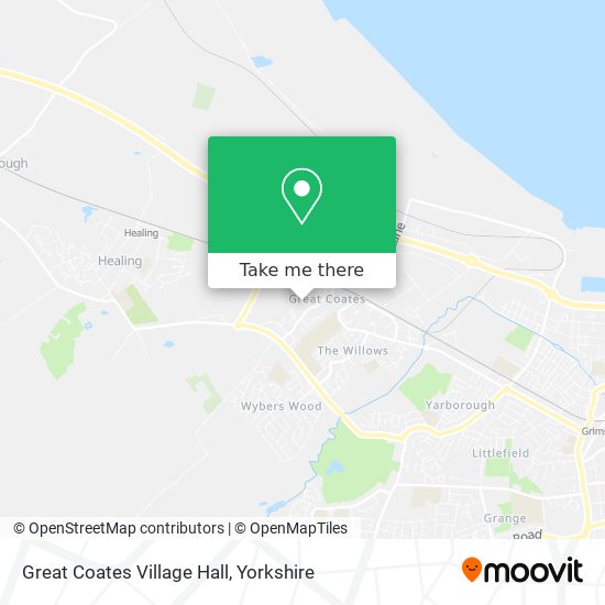 Great Coates Village Hall map