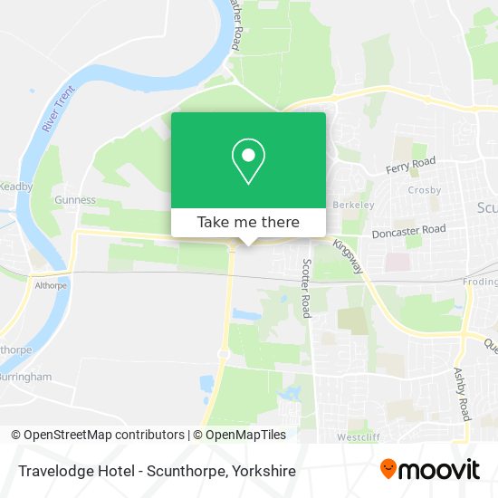 Travelodge Hotel - Scunthorpe map