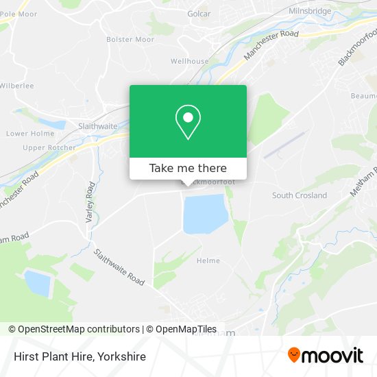 Hirst Plant Hire map