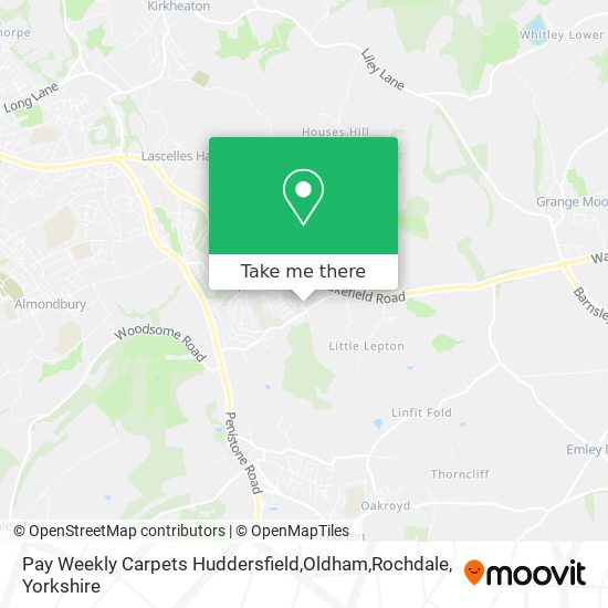 Pay Weekly Carpets Huddersfield,Oldham,Rochdale map