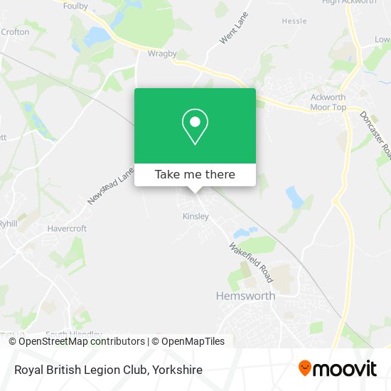 Royal British Legion Club map