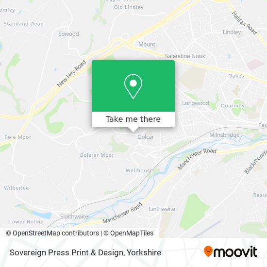 Sovereign Press Print & Design map