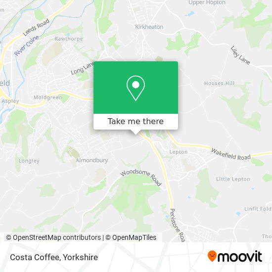Costa Coffee map