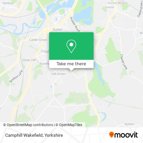 Camphill Wakefield map