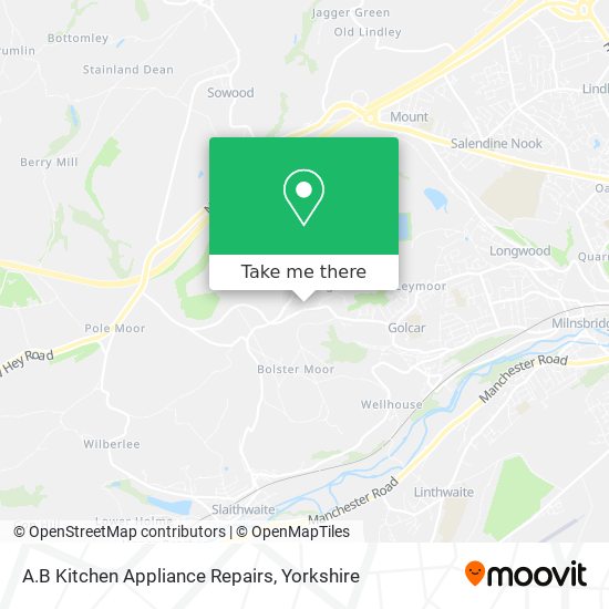 A.B Kitchen Appliance Repairs map