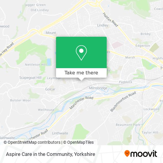 Aspire Care in the Community map