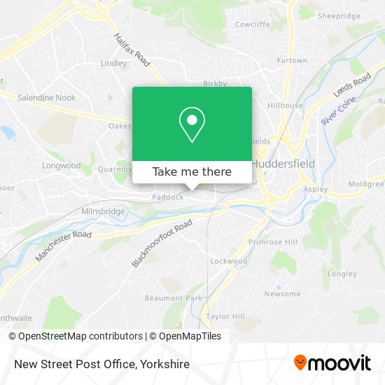 New Street Post Office map