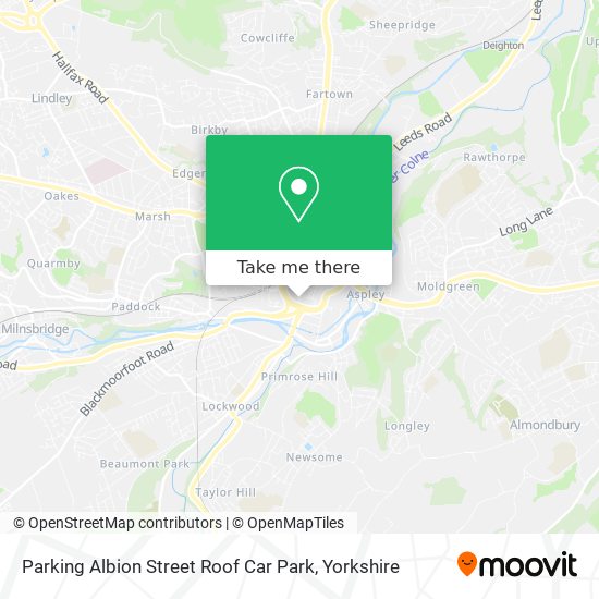 Parking Albion Street Roof Car Park map