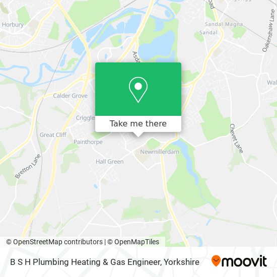 B S H Plumbing Heating & Gas Engineer map