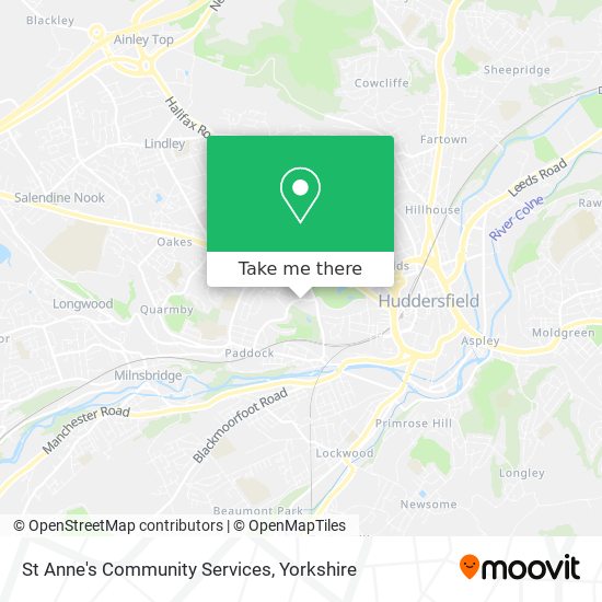 St Anne's Community Services map