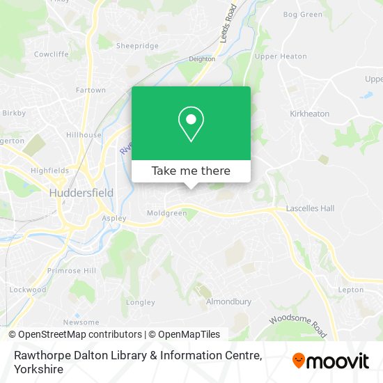 Rawthorpe Dalton Library & Information Centre map