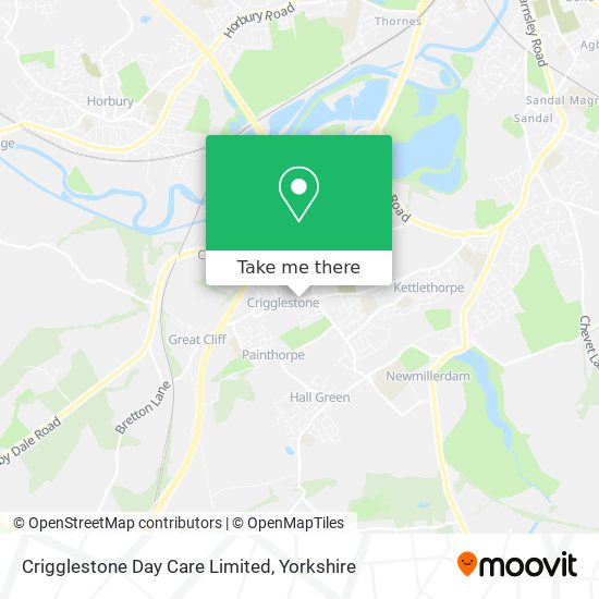 Crigglestone Day Care Limited map