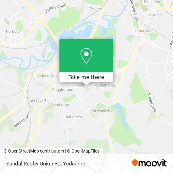 Sandal Rugby Union FC map