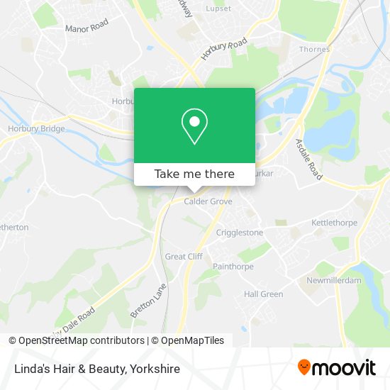 Linda's Hair & Beauty map