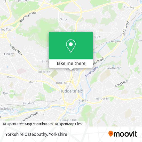 Yorkshire Osteopathy map