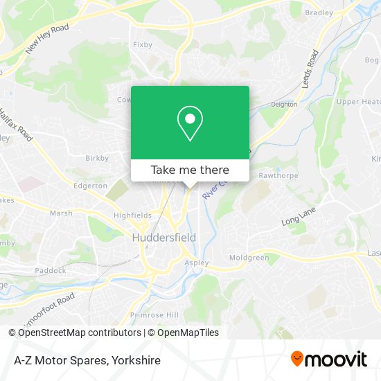 A-Z Motor Spares map
