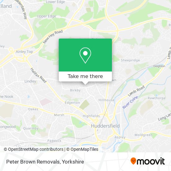 Peter Brown Removals map
