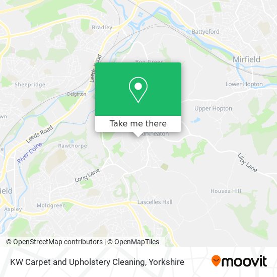 KW Carpet and Upholstery Cleaning map