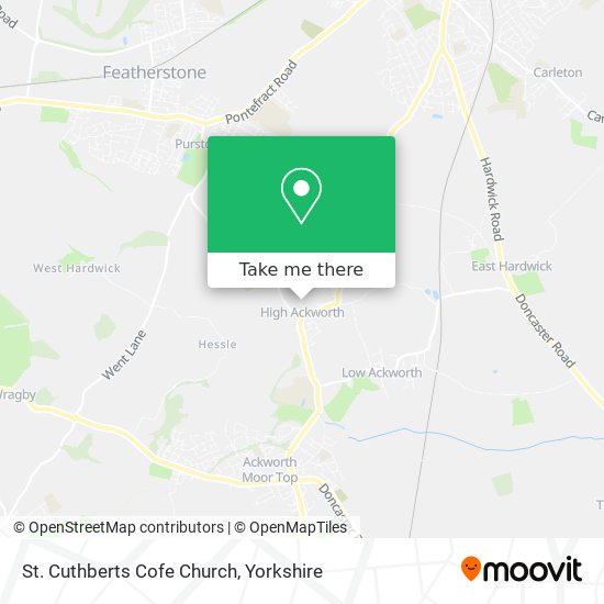 St. Cuthberts Cofe Church map