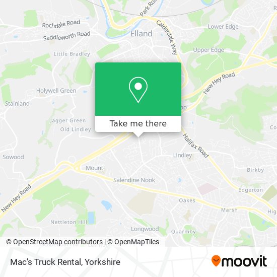 Mac's Truck Rental map