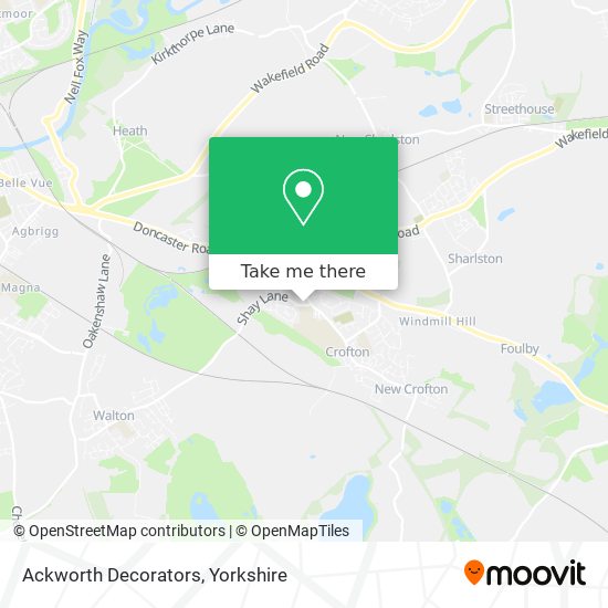 Ackworth Decorators map