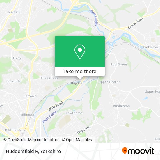 Huddersfield R map