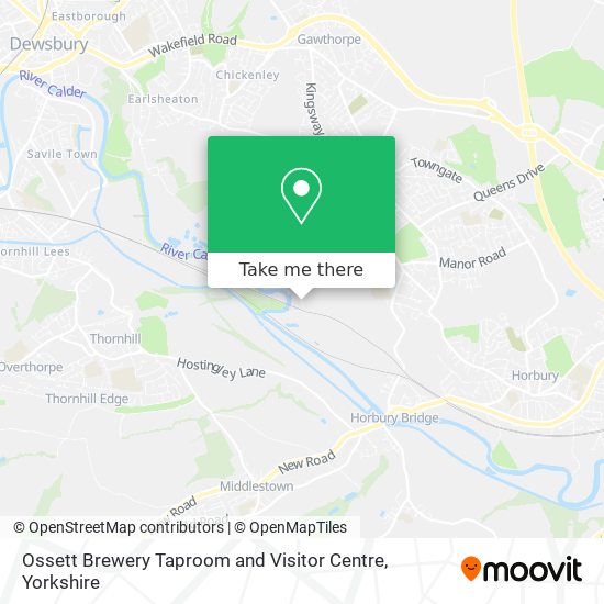Ossett Brewery Taproom and Visitor Centre map