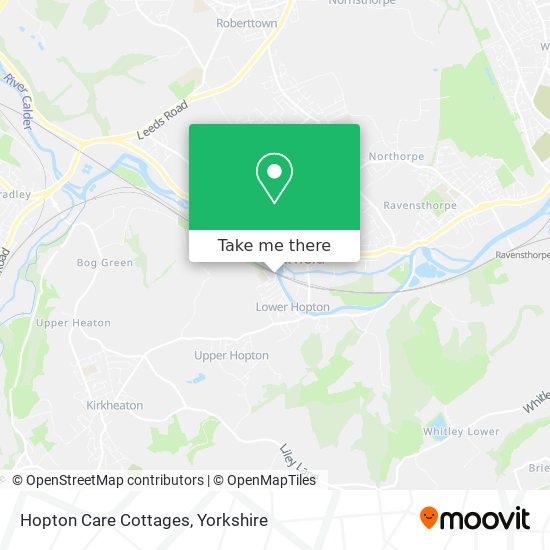 Hopton Care Cottages map