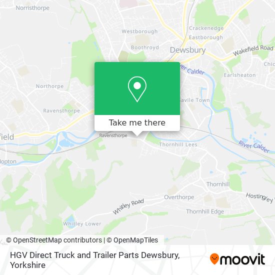HGV Direct Truck and Trailer Parts Dewsbury map