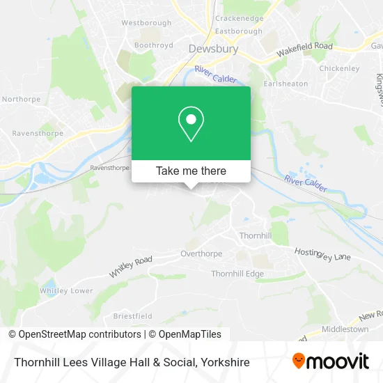 Thornhill Lees Village Hall & Social map