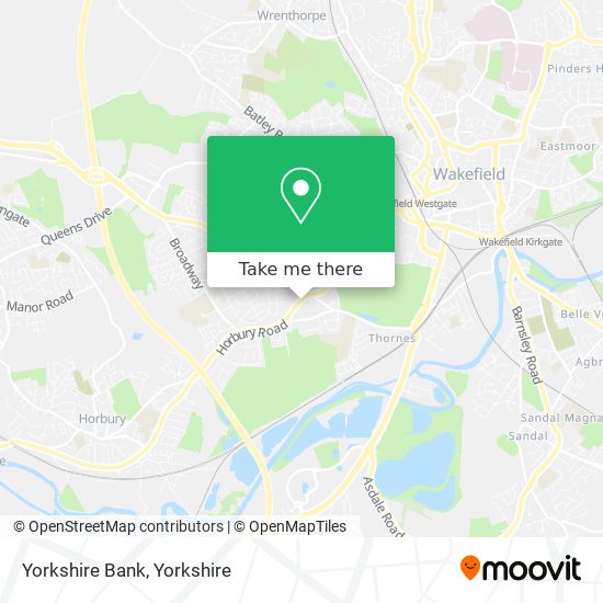 Yorkshire Bank map