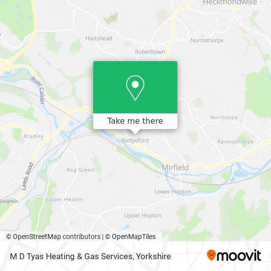 M D Tyas Heating & Gas Services map