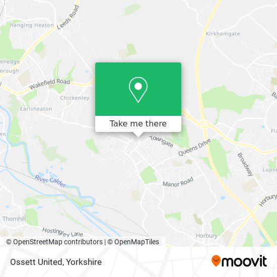 Ossett United map