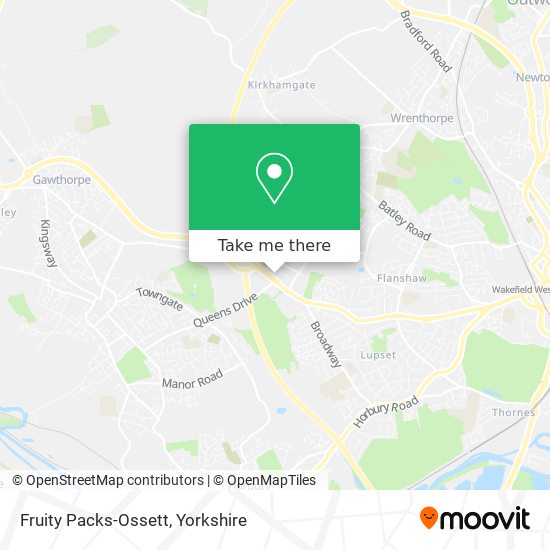 Fruity Packs-Ossett map