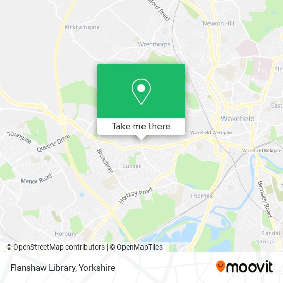 Flanshaw Library map