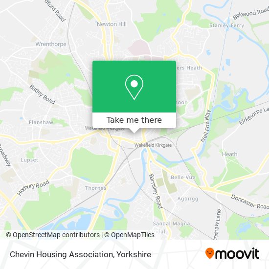 Chevin Housing Association map