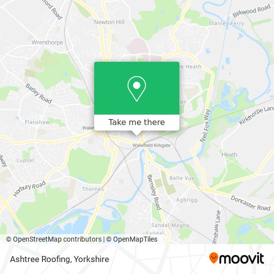 Ashtree Roofing map