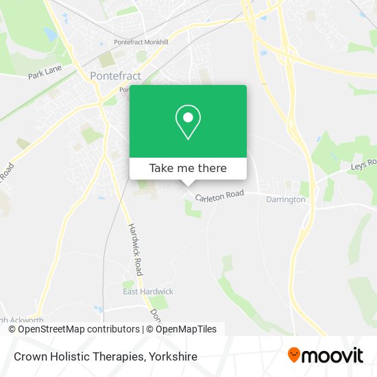Crown Holistic Therapies map